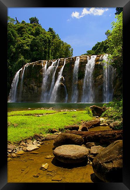 Tinuy-an Falls,Mindanao,Philippines Framed Print by Darren Galpin