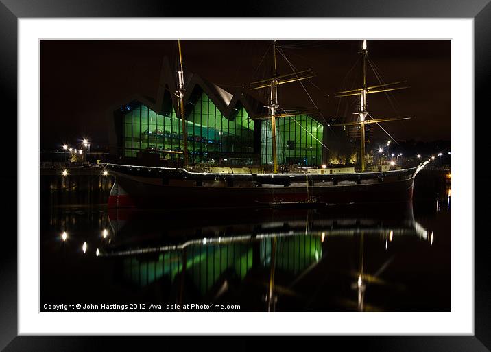 Nighttime Reflections Framed Mounted Print by John Hastings