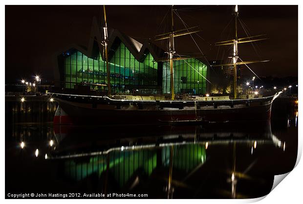 Nighttime Reflections Print by John Hastings