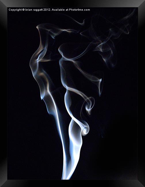 Simply Smoke 1 Framed Print by Brian  Raggatt