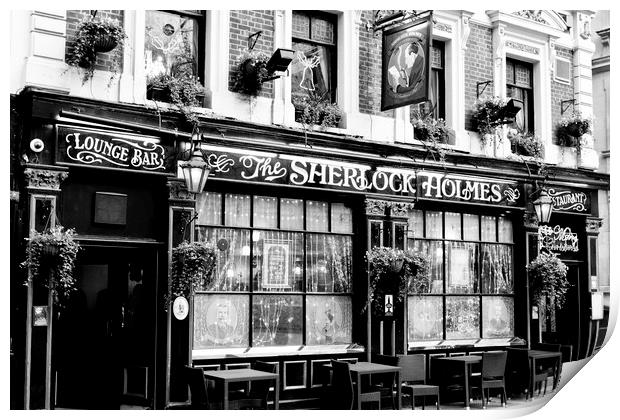 The Sherlock Holmes Pub Print by David Pyatt