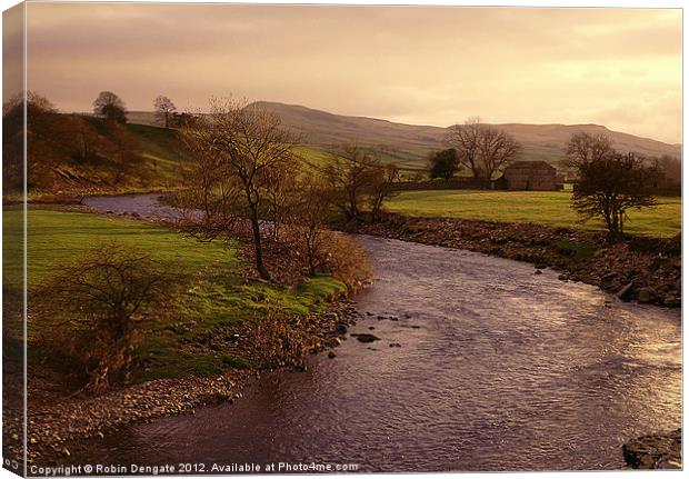 Wensleydale Sunset. Canvas Print by Robin Dengate