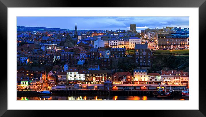 Detail From Whitby Panorama 1 Framed Mounted Print by peter tachauer
