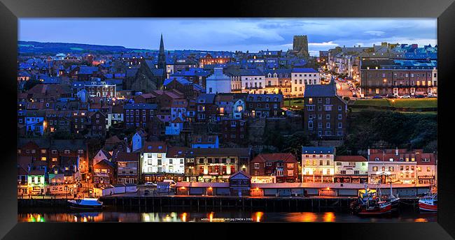 Detail From Whitby Panorama 1 Framed Print by peter tachauer