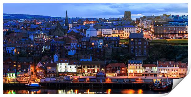 Detail From Whitby Panorama 1 Print by peter tachauer