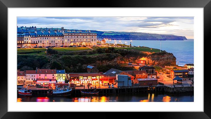 Detail From Whitby Panorama 2 Framed Mounted Print by peter tachauer