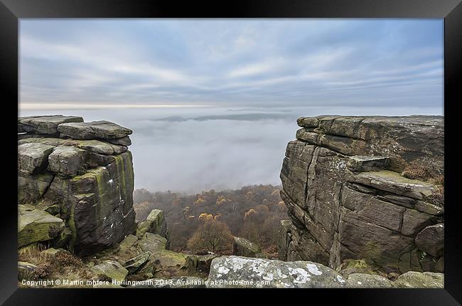 Curbar Edge, Above the Mist Framed Print by mhfore Photography
