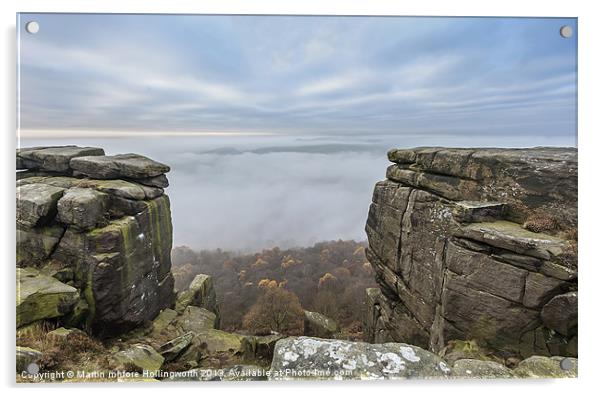 Curbar Edge, Above the Mist Acrylic by mhfore Photography