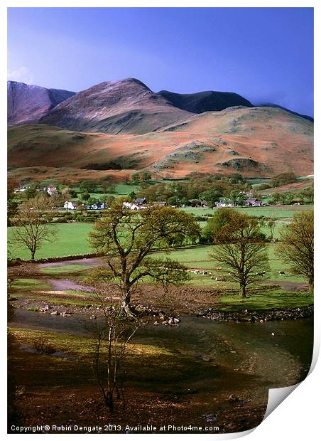 Buttermere & Whiteless Pike Print by Robin Dengate