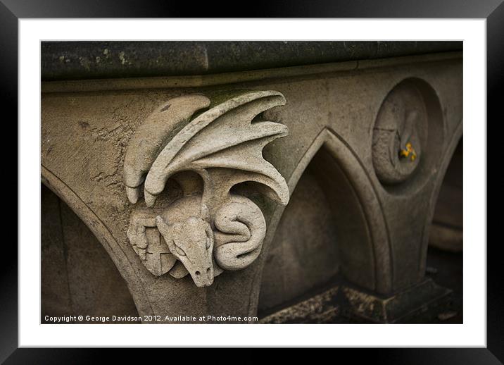 Here be Dragons... Framed Mounted Print by George Davidson