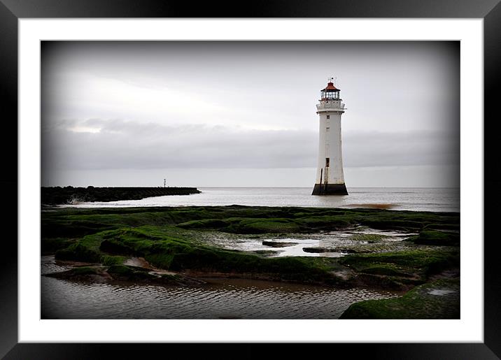 The lighthouse Framed Mounted Print by sue davies