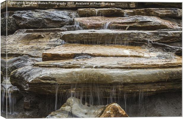 Spring Waterfall 2 Canvas Print by Michael Waters Photography