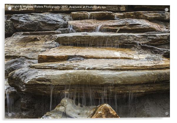Spring Waterfall 2 Acrylic by Michael Waters Photography