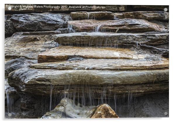 Spring Waterfall Acrylic by Michael Waters Photography
