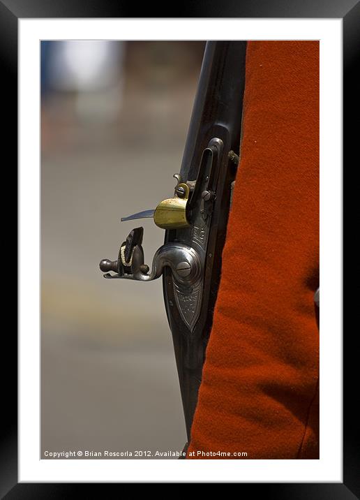 Flintlock Musket Framed Mounted Print by Brian Roscorla