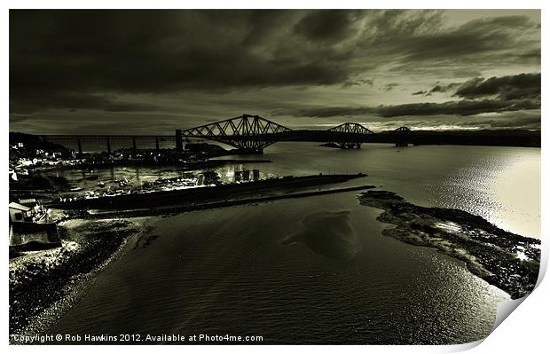 The Firth of Forth Print by Rob Hawkins