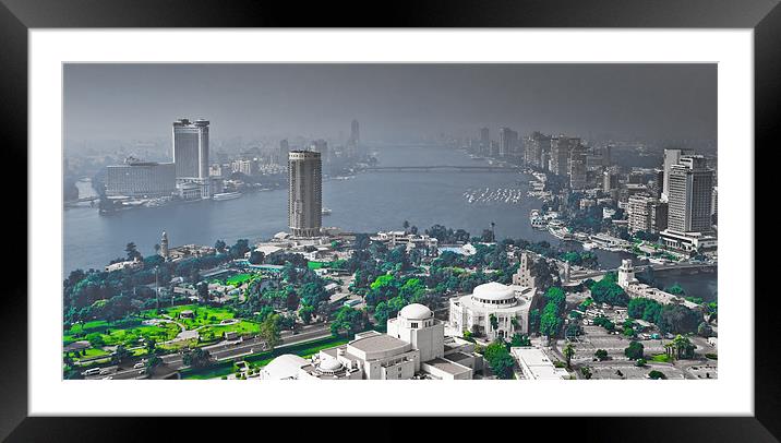 Cairo and the Nile Framed Mounted Print by Paul Fisher