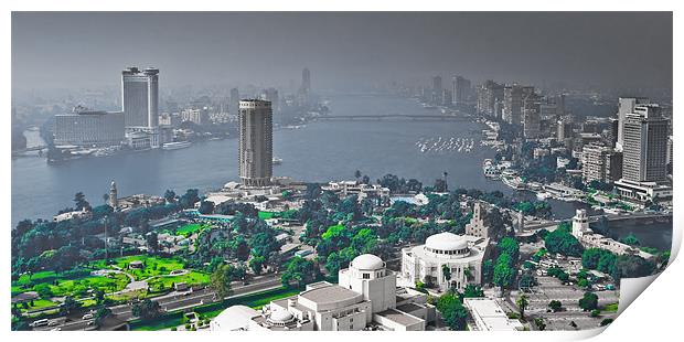 Cairo and the Nile Print by Paul Fisher