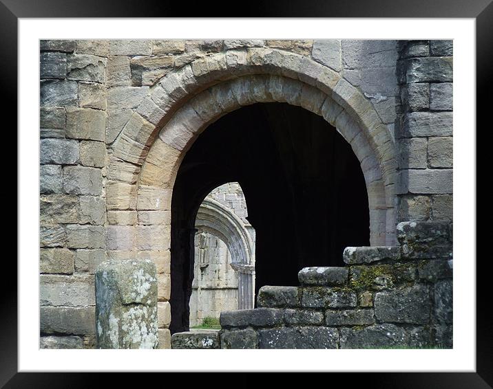 Abbey Arch  Framed Mounted Print by Christopher Borrill-Townsend