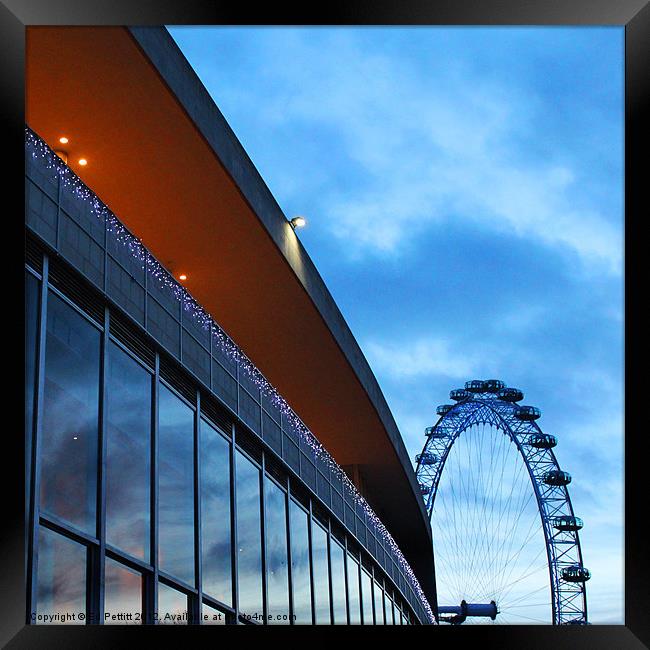 London Eye, Southbank Framed Print by Ed Pettitt