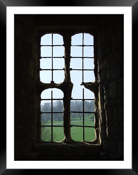 Old Window  Framed Mounted Print by Christopher Borrill-Townsend