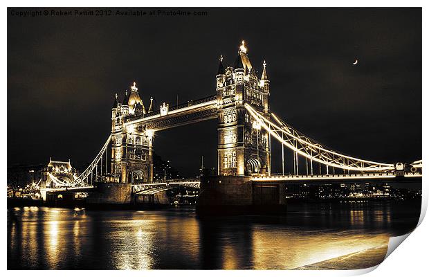 London Bridge Print by Robert Pettitt