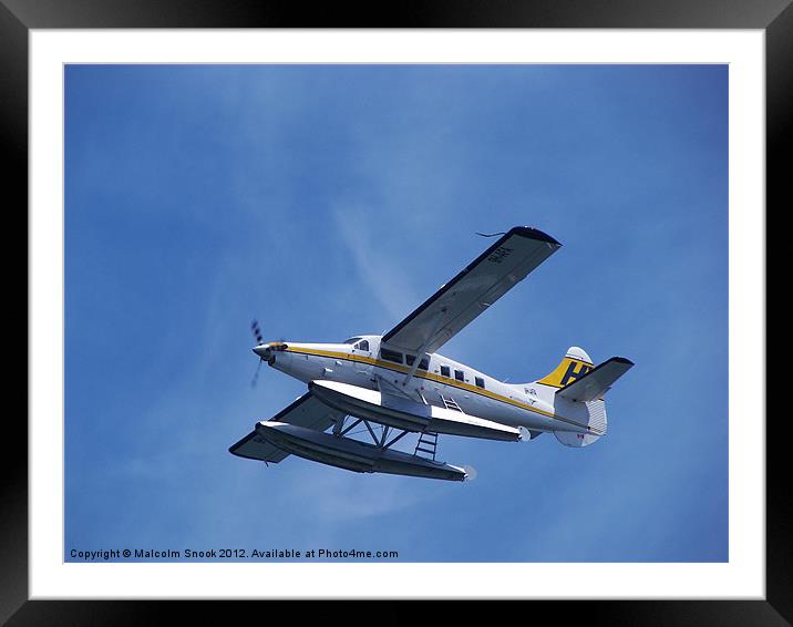 DHC-3 Turbine Single Otter Framed Mounted Print by Malcolm Snook