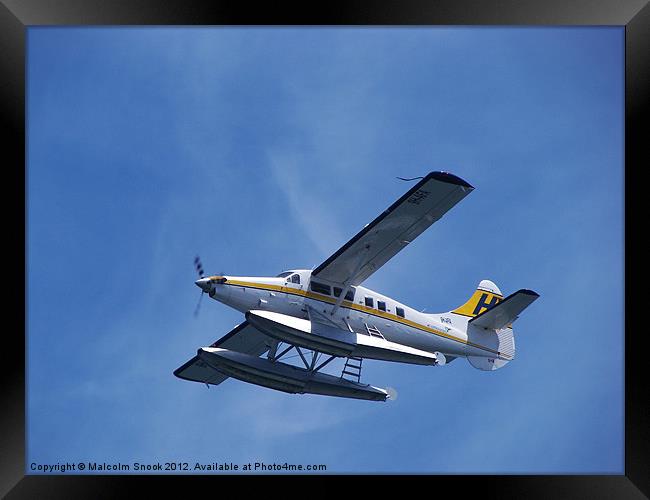 DHC-3 Turbine Single Otter Framed Print by Malcolm Snook