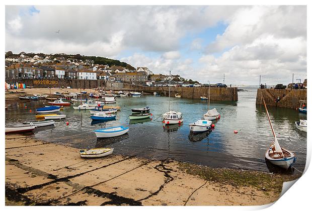 Mousehole Harbour Print by Jonathan Swetnam
