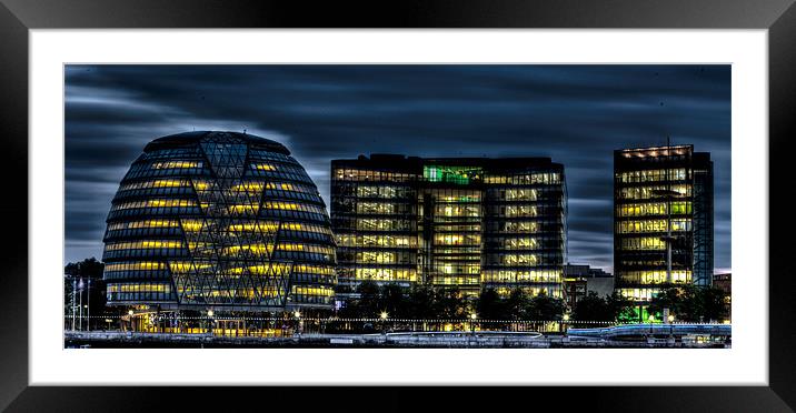 London City Hall Framed Mounted Print by peter tachauer