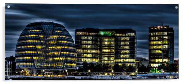 London City Hall Acrylic by peter tachauer
