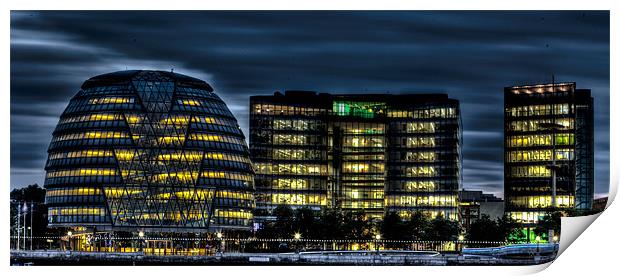 London City Hall Print by peter tachauer