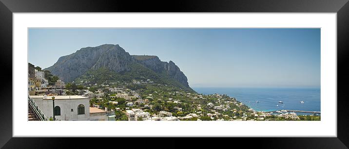Panorama of Capri Framed Mounted Print by Oliver Walton