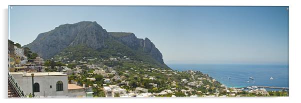 Panorama of Capri Acrylic by Oliver Walton