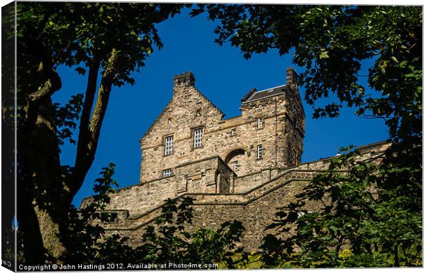 Edinburgh Castle Hospital: A Glimpse into History Canvas Print by John Hastings