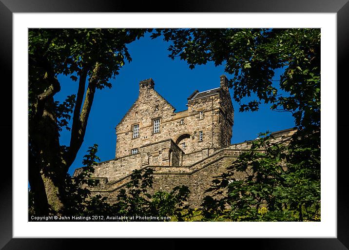 Edinburgh Castle Hospital: A Glimpse into History Framed Mounted Print by John Hastings