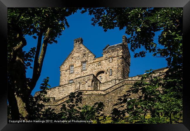 Edinburgh Castle Hospital: A Glimpse into History Framed Print by John Hastings