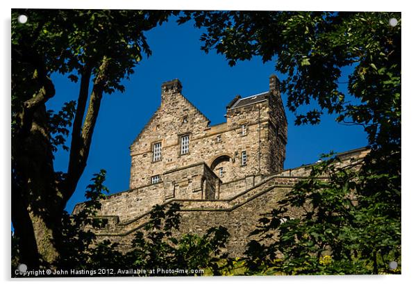 Edinburgh Castle Hospital: A Glimpse into History Acrylic by John Hastings