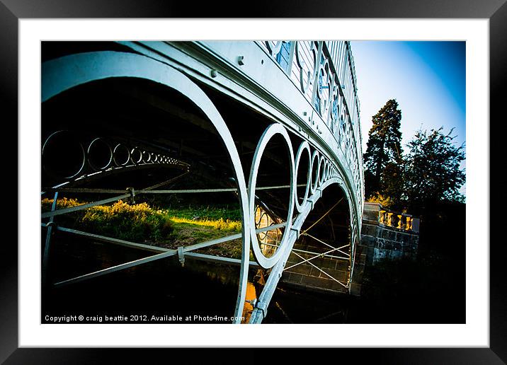 Linlathen Bridge Framed Mounted Print by craig beattie