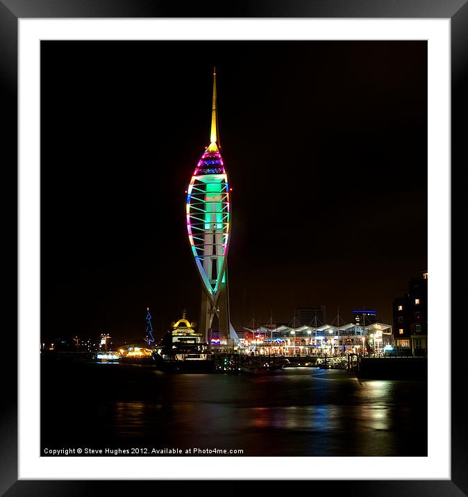 Spinnaker Tower Portsmouth Harbour Framed Mounted Print by Steve Hughes