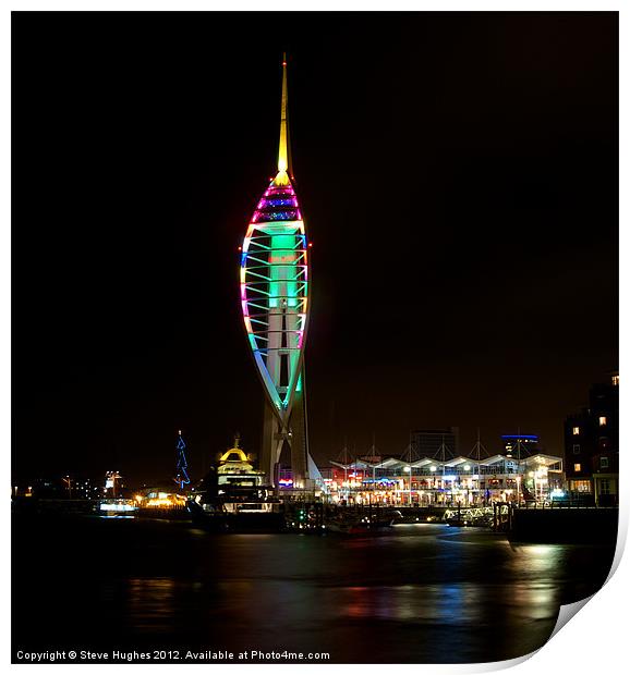 Spinnaker Tower Portsmouth Harbour Print by Steve Hughes