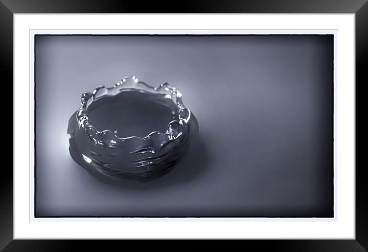 Water Crown Framed Mounted Print by Ian Cocklin