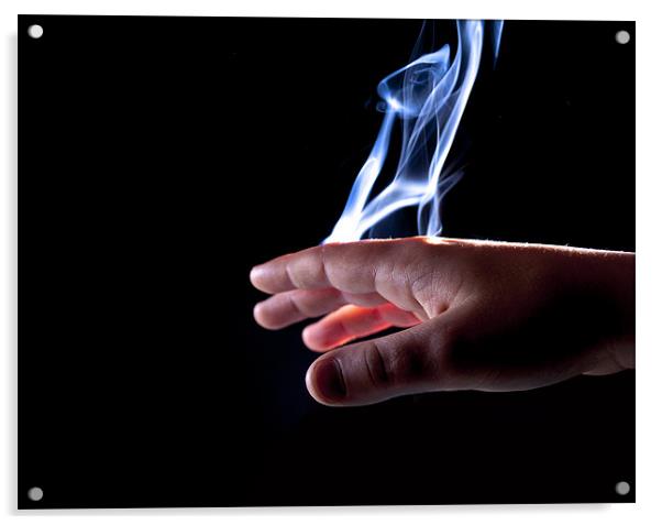 Smoke Hand Acrylic by Ian Cocklin