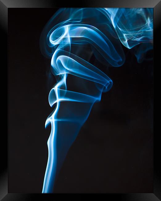 Blue Smoke Framed Print by Ian Cocklin
