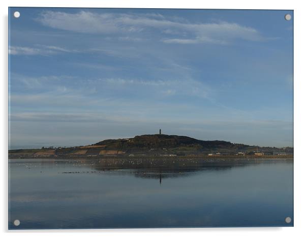 Reflection Of Scrabo Acrylic by Noreen Linale