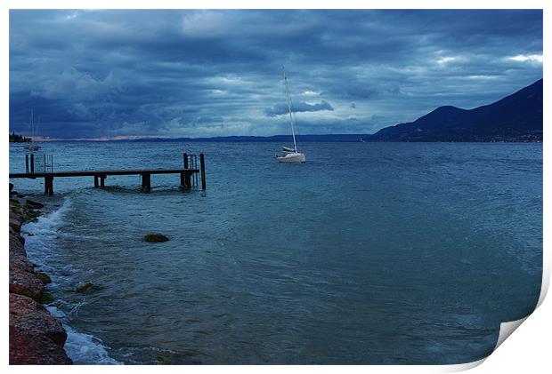 Lake Garda, Italy Print by Claudio Del Luongo