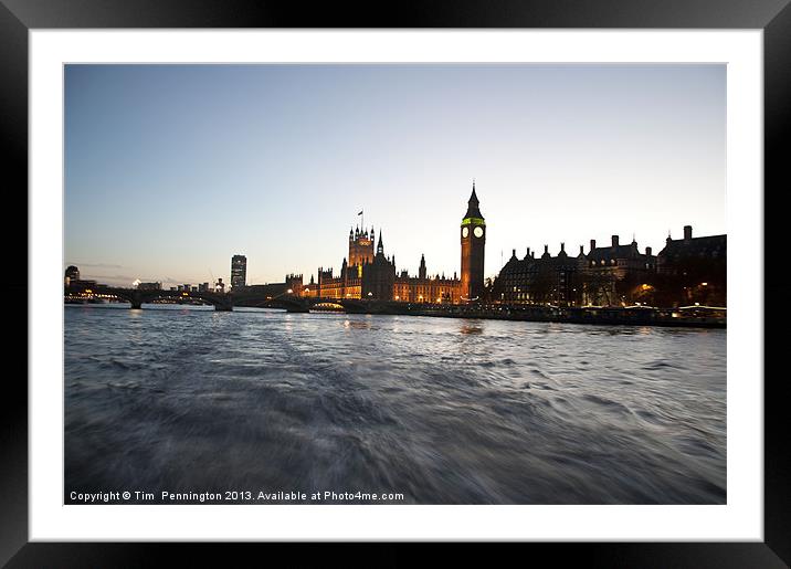 Houses of Parliament Framed Mounted Print by Tim Pennington