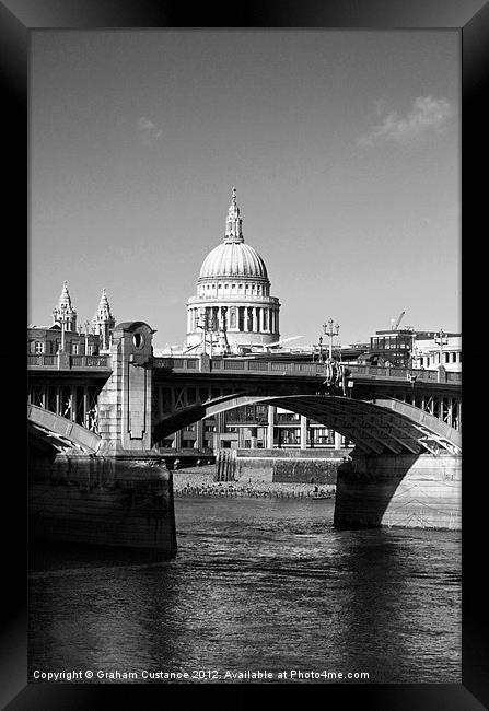 St Pauls Cathedral Framed Print by Graham Custance