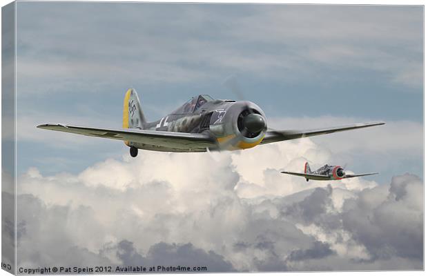 Fw 190 - Butcher Bird Canvas Print by Pat Speirs