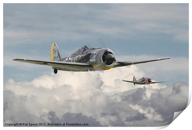 Fw 190 - Butcher Bird Print by Pat Speirs